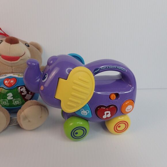 Vtech Baby Toy Lot Happy Lights Bear Push & Explore Elephant & Rock & Bop Music - Picture 6 of 15